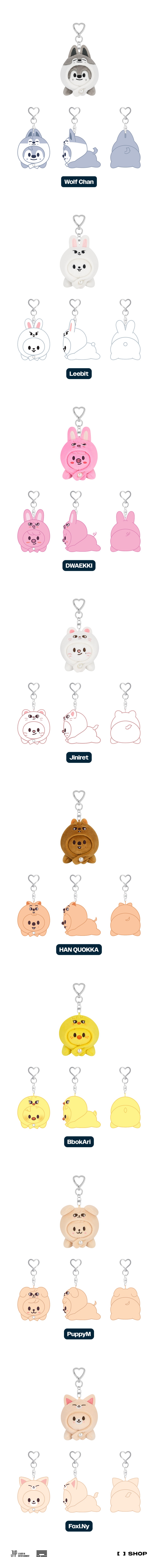 STRAY KIDS dominATE : celebrATE - SKZOO KEYRING
